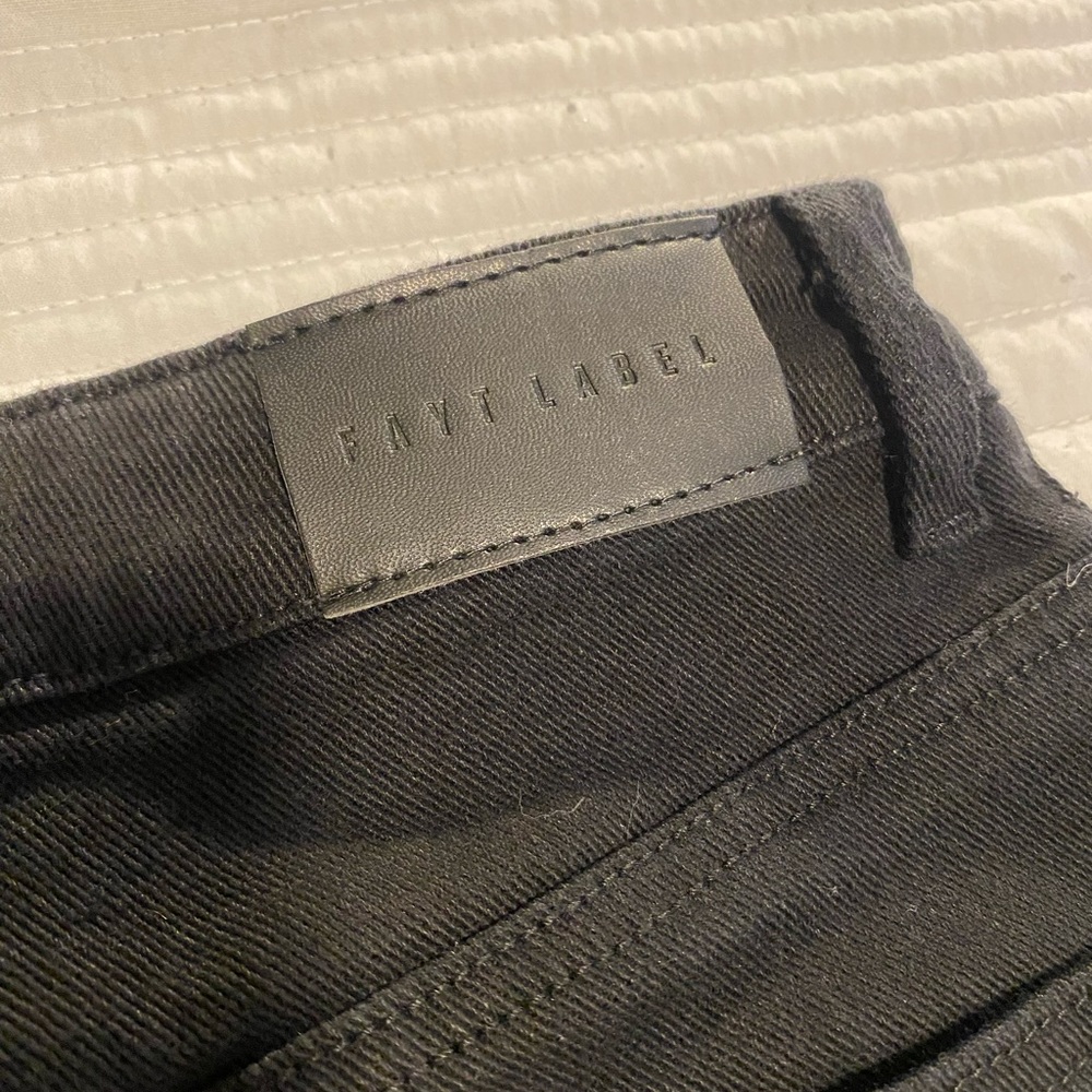 FAYT THE LABEL Walker Denim Jeans in Black / wide leg, high waist, high stretch - Picture 7 of 9
